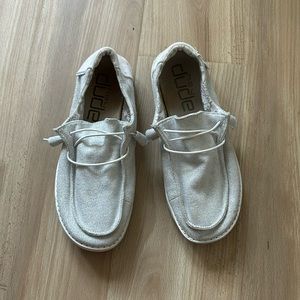 White Sparkle Hey Dudes